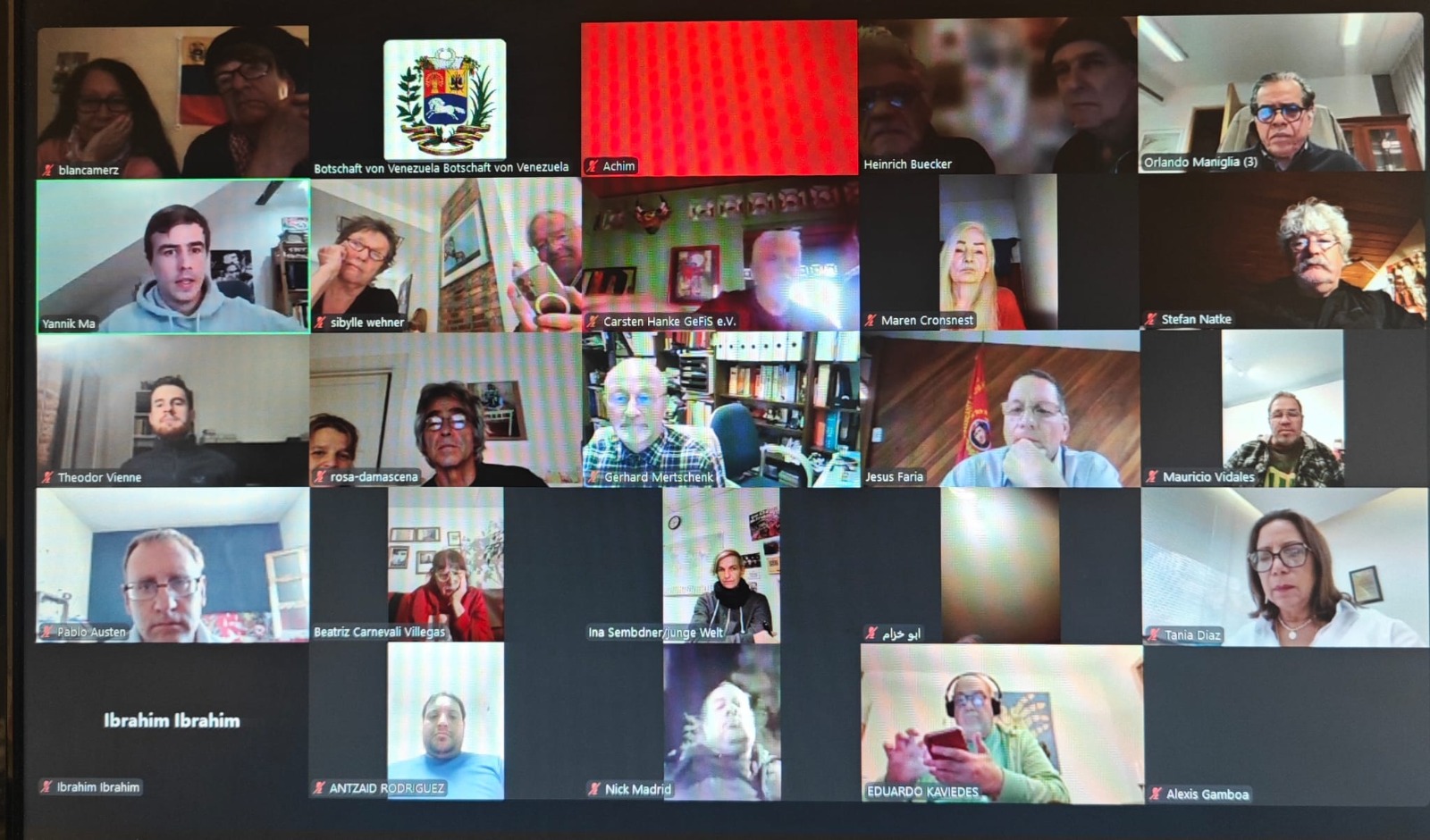 Embajada de Venezuela en Alemania convoca a solidaridad internacional contra campaña de desinformación y agresión de EEUU